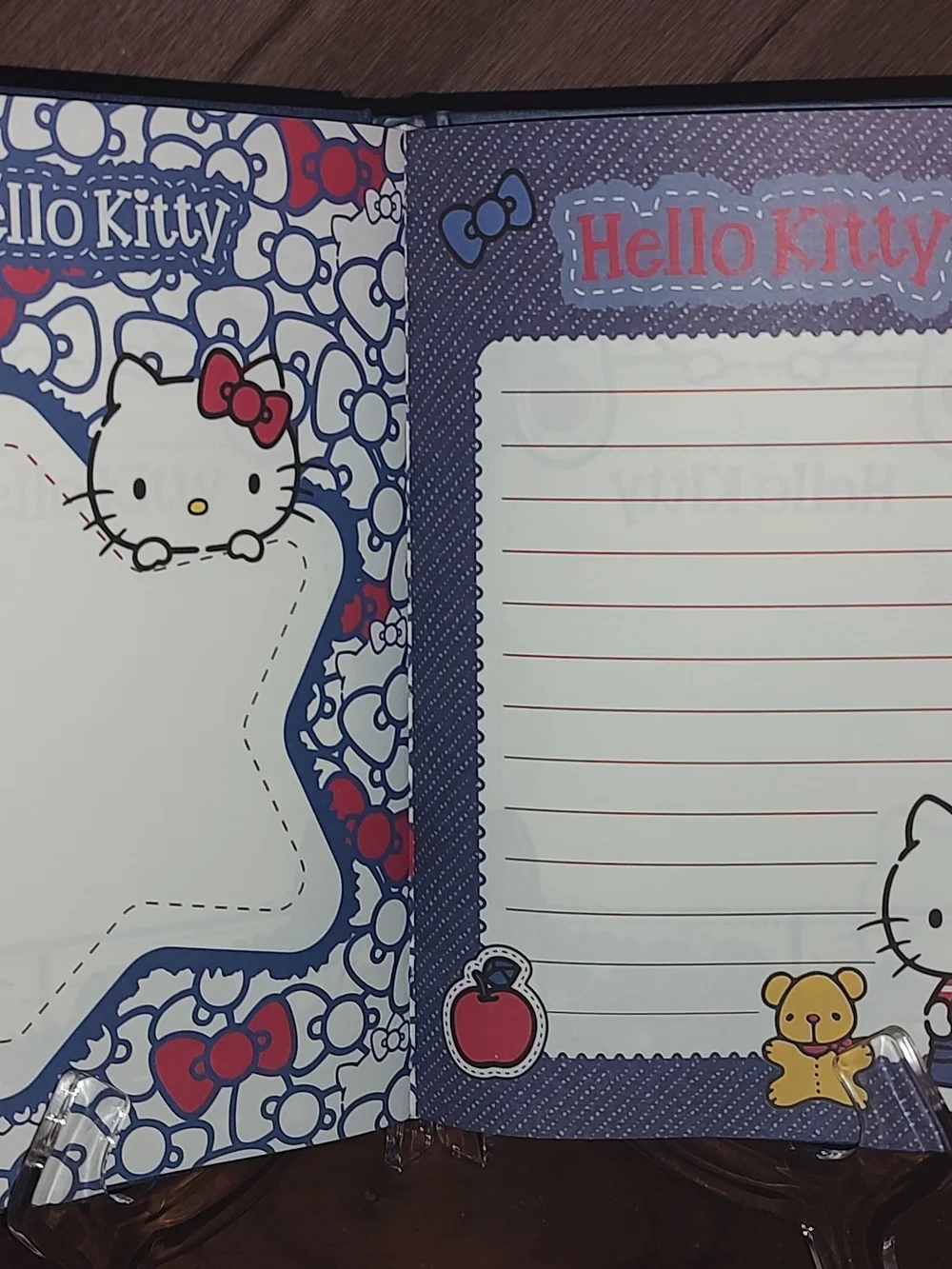 New! Hello Kitty Blue Cute Notebook